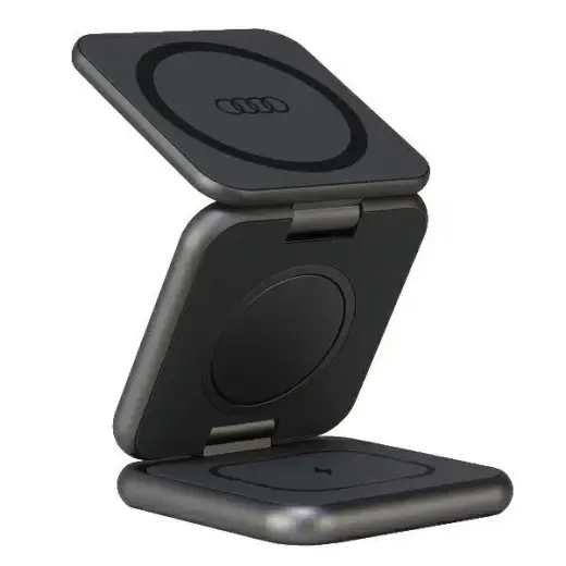 Audi Big Logo foldable inductive charger 3in1 0 - gray Фото num