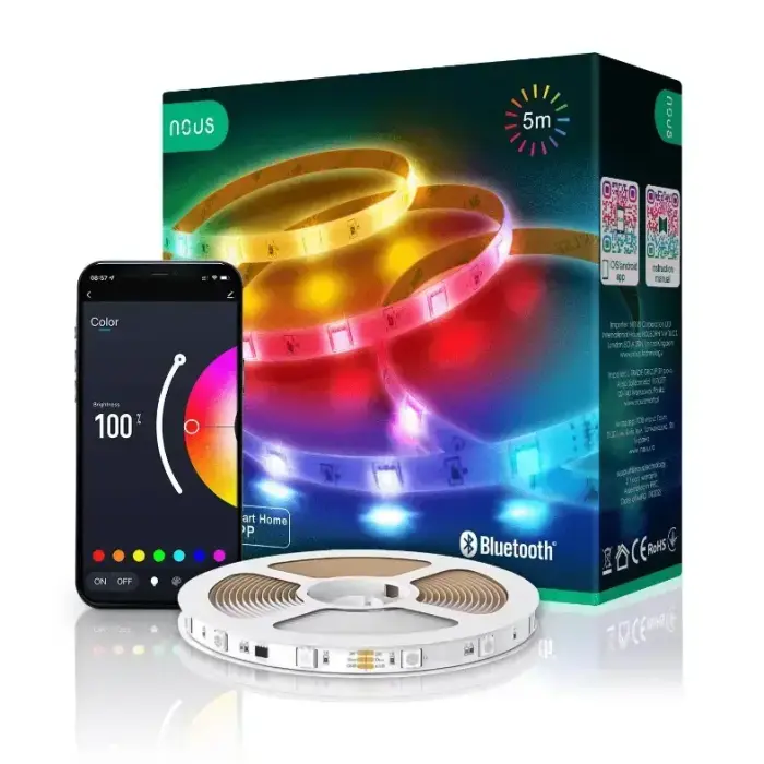 Светодиодная лента Smart RGB Bluetooth F1, 5 м, 24 Вт, TUYA / Smart Life