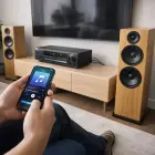 Qoltec Wireless Audio Receiver Adapter HiFi Home&Car | Bluetooth 6.0 | 2 x RCA | 1 x AUX 3.5mm | USB | Microphone Foto 5