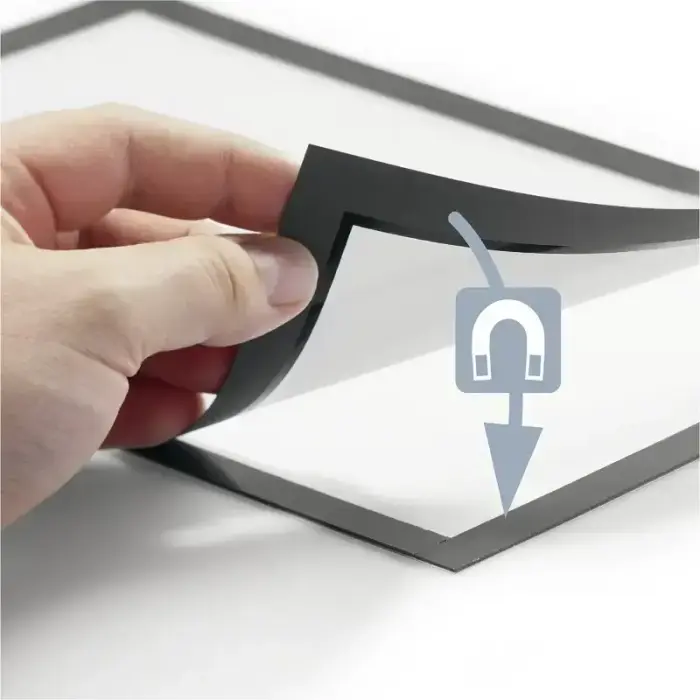 Pašlīpoša kabata DURABLE DURAFRAME®A4, ar rāmi melnā krāsā, 2 gab./ iepak. Фото num