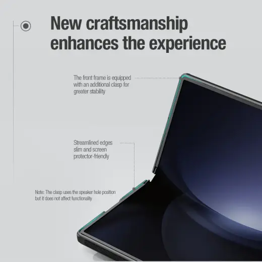 Nillkin Super Frosted FOLD Magnetic Back Cover for Samsung Galaxy Z Fold 6 Black Фото num