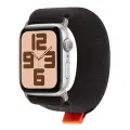 OBAL:ME Textile Strap for  Apple Watch 42-49mm M-L Black|Orange Foto 1
