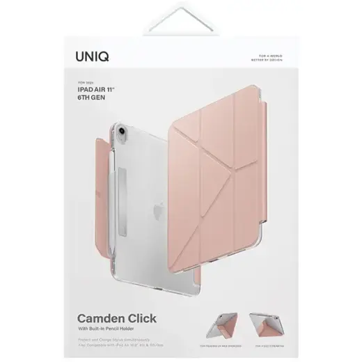 UNIQ etui Camden Click iPad Air 11"       (2024) | iPad Air 10.9" (2022|2020) różowy|blush pink Фото num