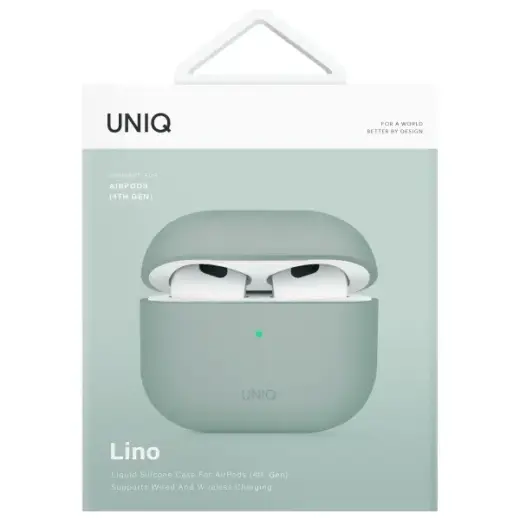 UNIQ case Lino AirPods 4 Silicone iceplant green Foto 6