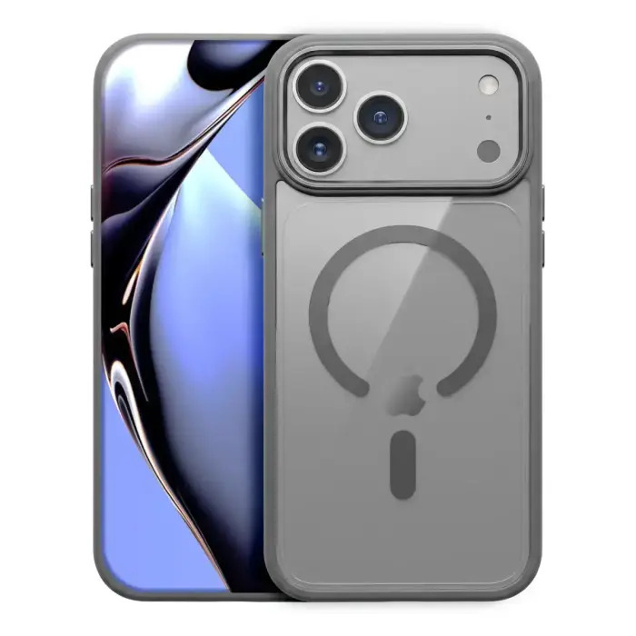 Color Clear Mag case for iPhone 17 Pro Max 6,9" / 18 Pro Max 6,9'' silver