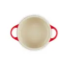 Мини-кастрюля из каменной керамики, диаметр 10 см, красная. Фото num