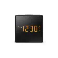 PHILIPS radio pulkstenis ar USB, melns Фото num