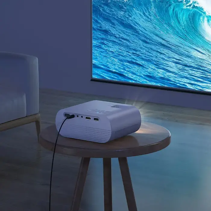 Projector HD Ready Hoco Wi-Fi Bluetooth 720P DT1 white Foto 11