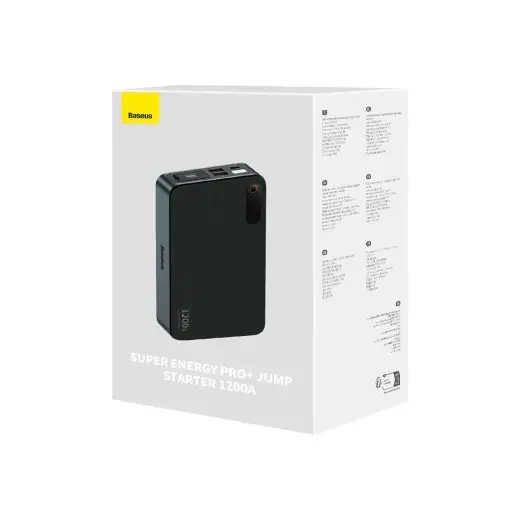 Baseus Super Energy Pro+ Powerbank Jump Starter 1200A - black Photo