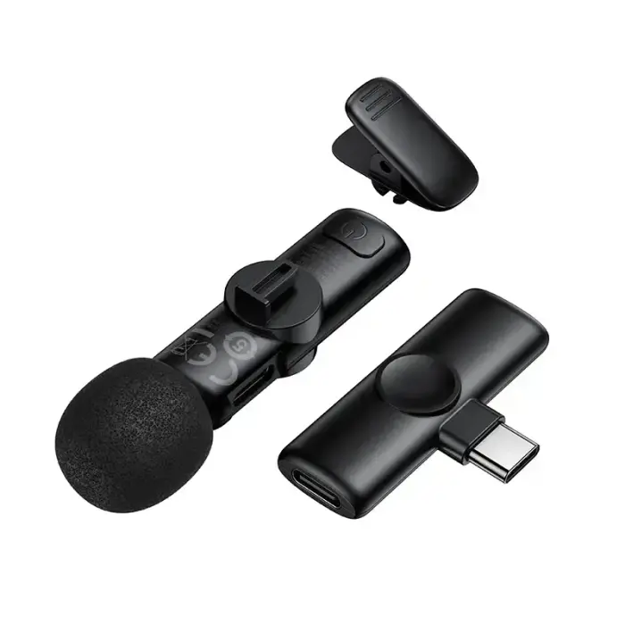 Borofone Lavalier wireless microphone BFK16 Winner Type C black Foto 6