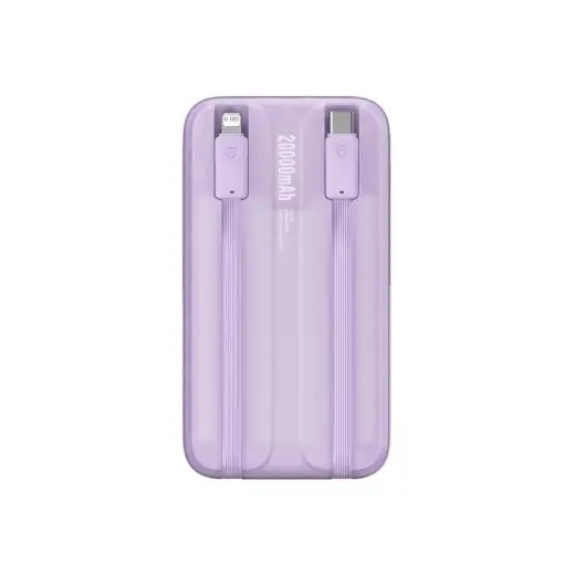 Baseus Comet Series powerbank with display 20000mAh 22.5W - purple + USB-A | USB-C cable Foto 17