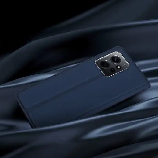 Dux Ducis Skin Pro Case for Xiaomi Redmi Note 12 Flip Card Wallet Stand Blue Фото num