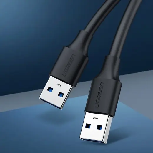 USB 2.0 M-M UGREEN kabelis US102, 0,5 m (melns) Foto 9