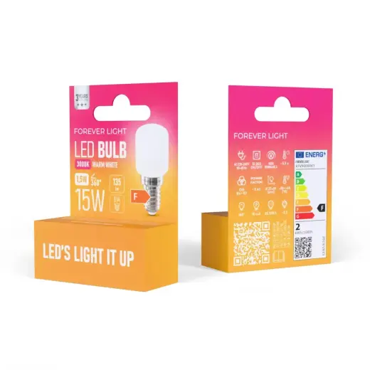 Forever Light LED Bulb E14 T26 1.5W 135lm 3000K class F Foto 3