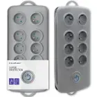 Qoltec Surge protector | 8 sockets | 2.5m | Grey — Foto 1