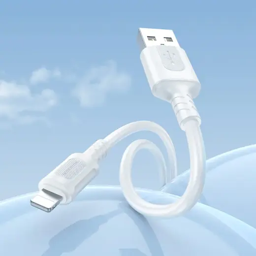 Borofone Cable BX111 Feliz - USB to Type C - 3A 1 metre white Foto 3