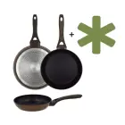 Panna cepšanai Natura Ø26cm indukcijas brūna ar aizsargu Foto 1