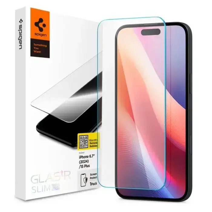Spigen Glass tR Slim HD 1 Pack - iPhone 16/15 Plus
