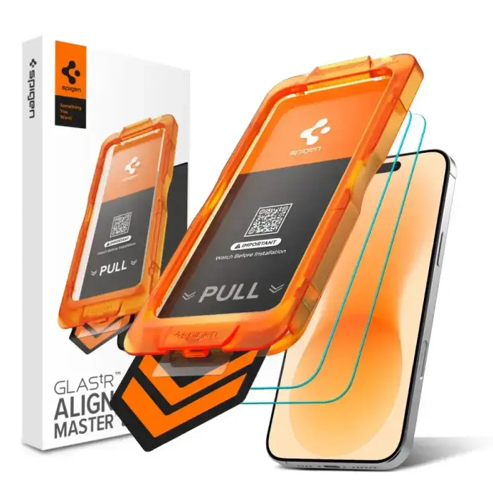 SZKŁO ANTYREFLEKSYJNE SPIGEN ALM S GLAS.TR SLIM ANTI REFLECTION 2-PACK IPHONE 17 PRO / 18 PRO CLEAR