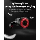 Rockbros Q5 Rear Bike Light with Intelligent Stop System - Black Foto 17