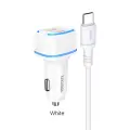 KAKU Car Charger KSC-528 Shengyu - 2xUSB - 2,8A with USB to Type C white Foto 1