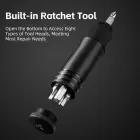 Rockbros 42320010001 Bicycle Pump Hand + Screwdriver - Black Foto 7