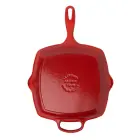 Le Creuset Čuguna grillpanna kvadrātveida 26x26cm sarkana Foto 6