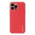 Dux Ducis Yolo elegant case made of soft TPU and PU leather for iPhone 13 Pro Max red Photo
