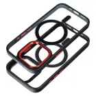 Color Edge Mag phone case with MagSafe support for iPhone 13 black red — Photo 2