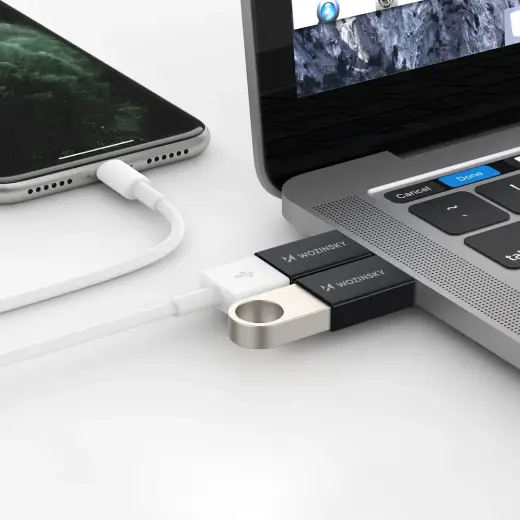 Wozinsky W10GY1S USB-C - USB-A 3.2 10Gb|s Adapter - Black Фото num