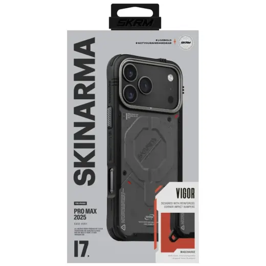 Etui Skinarma Vigor MagSafe do iPhone 17  Pro Max grafitowy Foto 5