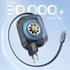 Baseus EnerCore CJ11 45W Wall Charger with USB-C Port and Retractable USB-C Cable - Black Foto 11