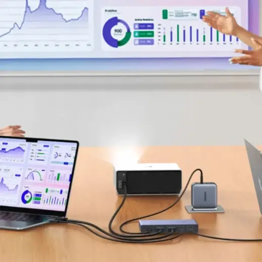 Ugreen USB-C + HDMI 4K 60Hz 2-in-1 KVM Switch – Gray Foto 6