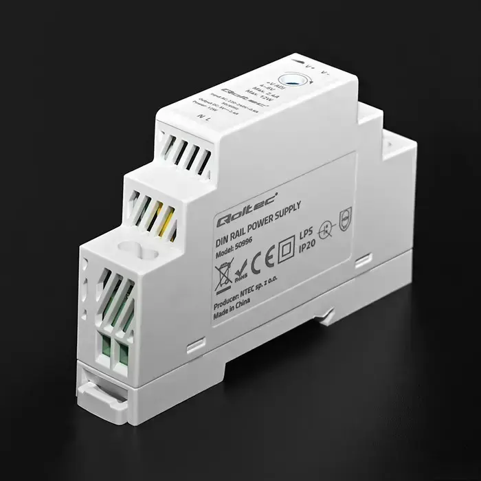 Qoltec DIN rail power supply | 12W | 5V | 2.4A Foto 5