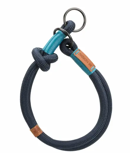 Collar for dogs : Trixie BE NORDIC choke, S: 35 cm|ø 6 mm, dark blue|light blue Photo