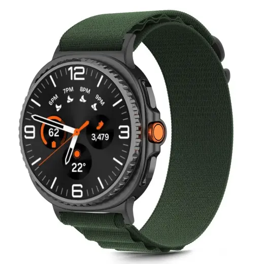 TECH-PROTECT NYLON PRO SAMSUNG GALAXY WATCH 8 | CLASSIC (40 | 44 | 46 MM) ARMY GREEN Фото num