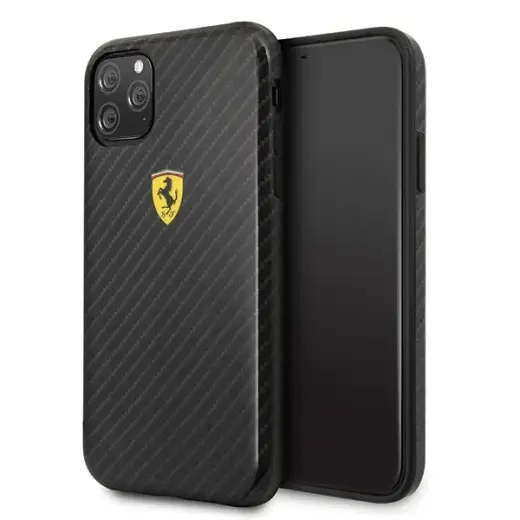 Ferrari FESPCHCN58CBBK Silicone phone case for iPhone 11 Pro black