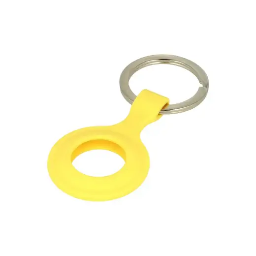 Silicone key ring for Airtag yellow Фото num