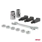 Three-claw bearing puller with hooks 44 elements AMIO-04760 — Photo 7