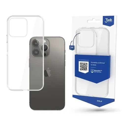 3mk Clear maciņš telefonam iPhone 14 Pro Max caurspīdīgs