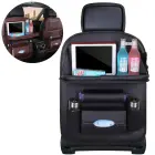 Car seat organizer seat protector seat cover shelf mini car table black Foto 1