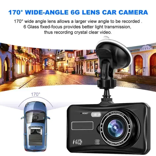 Car Dash Cam DVR-03 4,0 inches + rear camera Foto 12