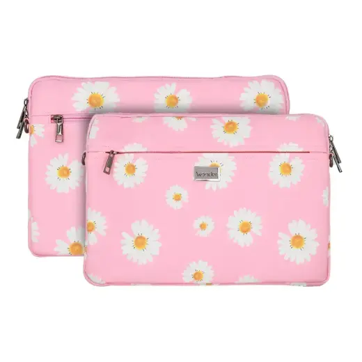 Wonder Sleeve Laptop 13-14 inches pink daisies