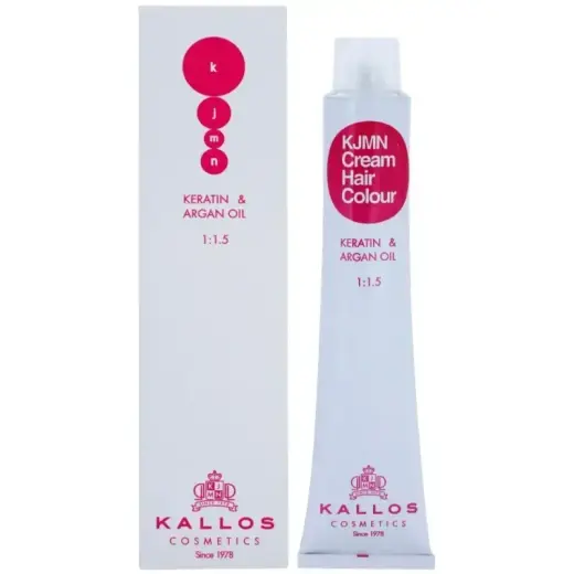 Kallos KJMN Keratin and Argan Oil Hair Color Cream 100ml 6.00 Dark Blonde Plus Foto 2