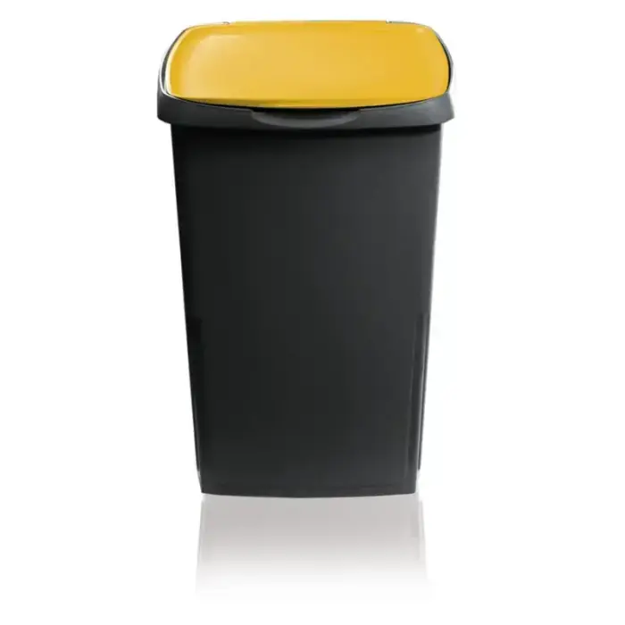 Waste container Eco solution 45L 37x36x53.5cm dark gray/yellow