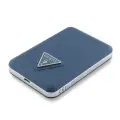 Guess PU Grained Triangle Logo внешний аккумулятор (powerbank) | 5000 mAh | MagSafe | синий — Фото 1