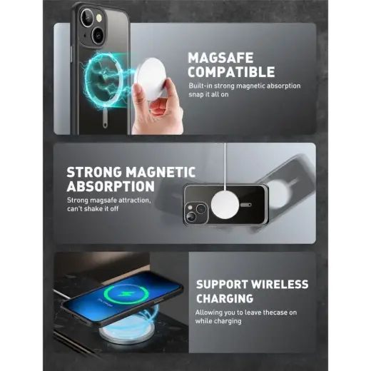 Supcase UB MAG MAGSAFE IPHONE 14 PLUS BLACK Photo
