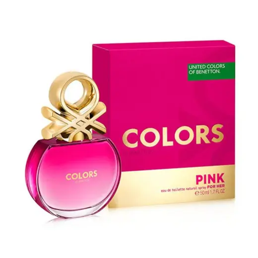 Benetton, Colors Pink, Eau De Toilette, For Women, 50 ml