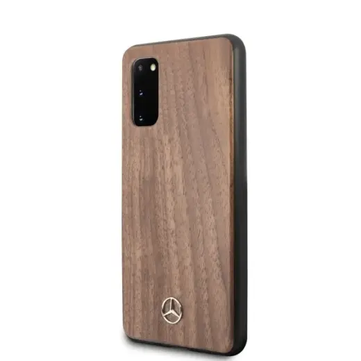 Mercedes MEHCS62VWOLB S20 G980 hard case brązowy|brown Wood Line Walnut Фото num