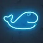 Neon LED Light WHALE blue Bat + USB FLNE19 Forever Light Foto 4